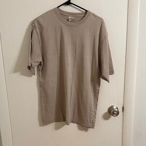 Men's Casual Beige T-Shirt